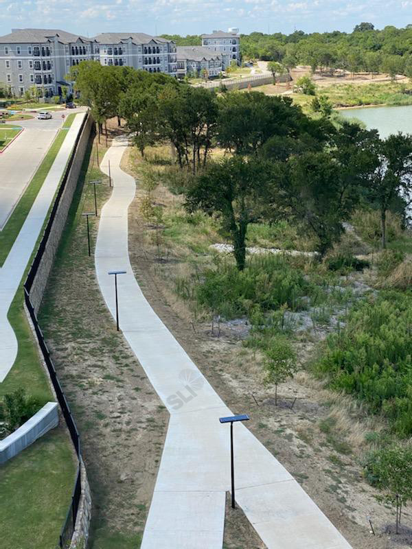 Texas Residential HOA Solar Walkway Light Installation