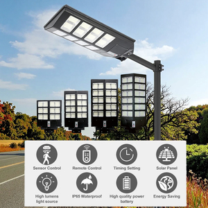 All in One Waterproof IP65 Modern Solar LED Street Light with Remote Motion Sensor Control