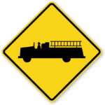 EVCS Emergency Vehicle Caution System Icon