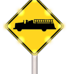 Solar Key Fob Fire Station Emergency Alert Icon