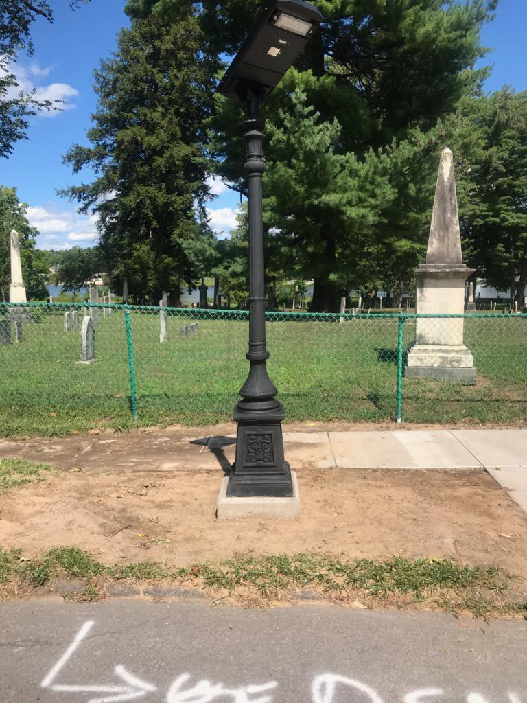 Decorative Solar Walkway Light Installation New York