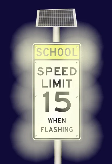 Sign Alert School Zone Speed Limit LED Sign