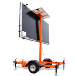 Solar Portable Traffic Construction Message Board Icon